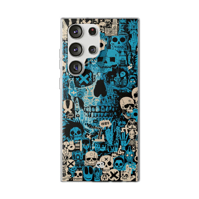 Electric Skull Graffiti · Lite Phone Case for Samsung · Blue