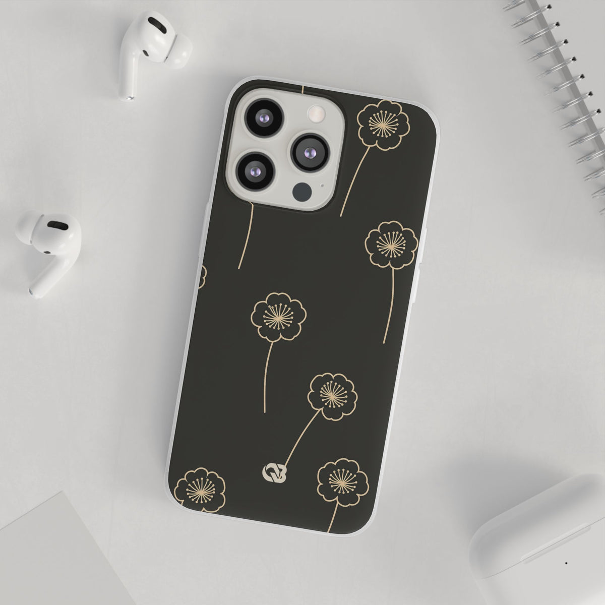 Nocturne Bloom Contours · Lite Phone Case for iPhone ·  Black