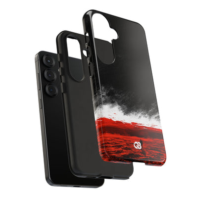 Crimson Horizon · Tough Phone Case for Samsung · Black