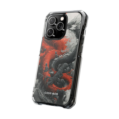Twin Dragons Crimson iPhone 14 Pro Case - Impact