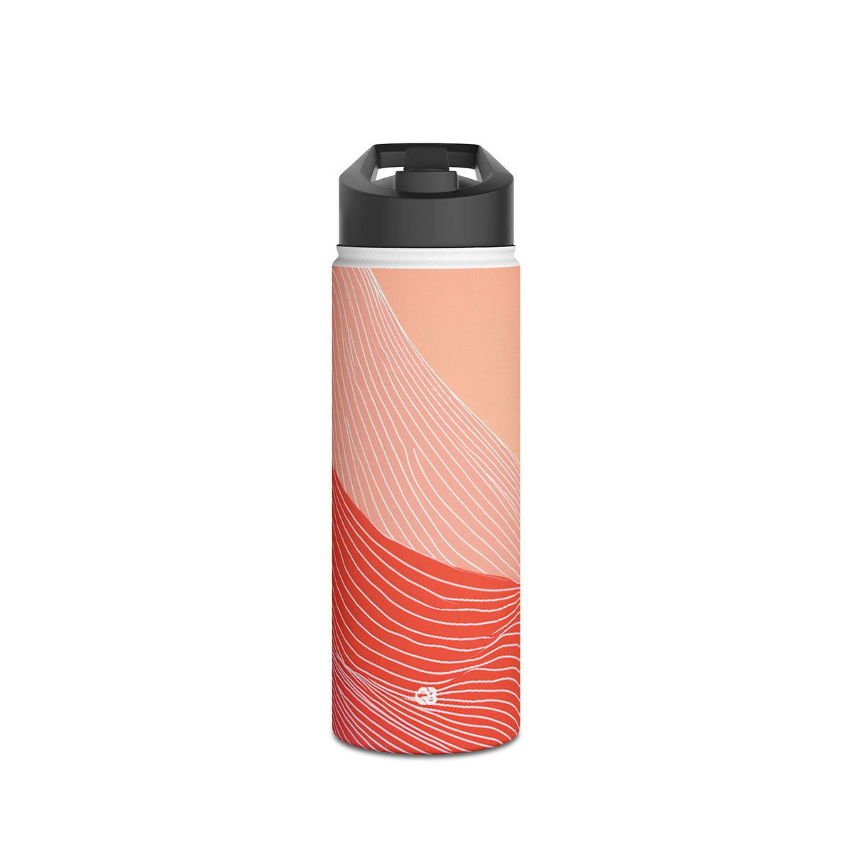 Coral Ridge Contours · Insulated Water Bottle · Red