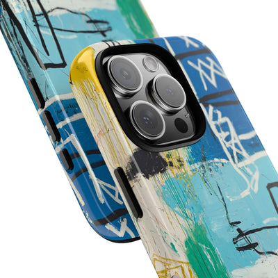 Azure Urban Scribble · Tough Phone Case for iPhone