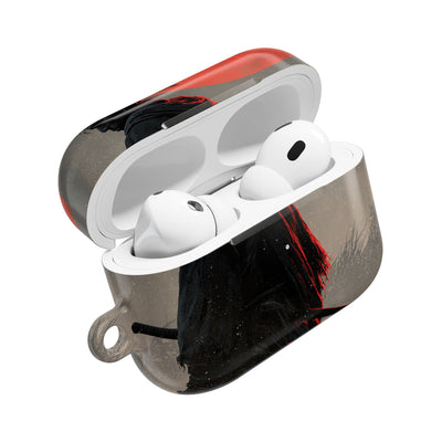 Crimson Moon Ronin · Hard Case for AirPods & AirPods Pro · Black