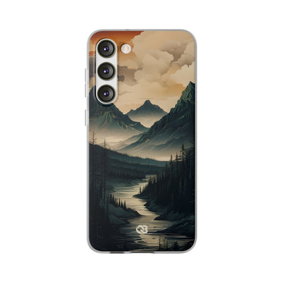 Summit River Dusk · Soft Phone Case for Samsung
