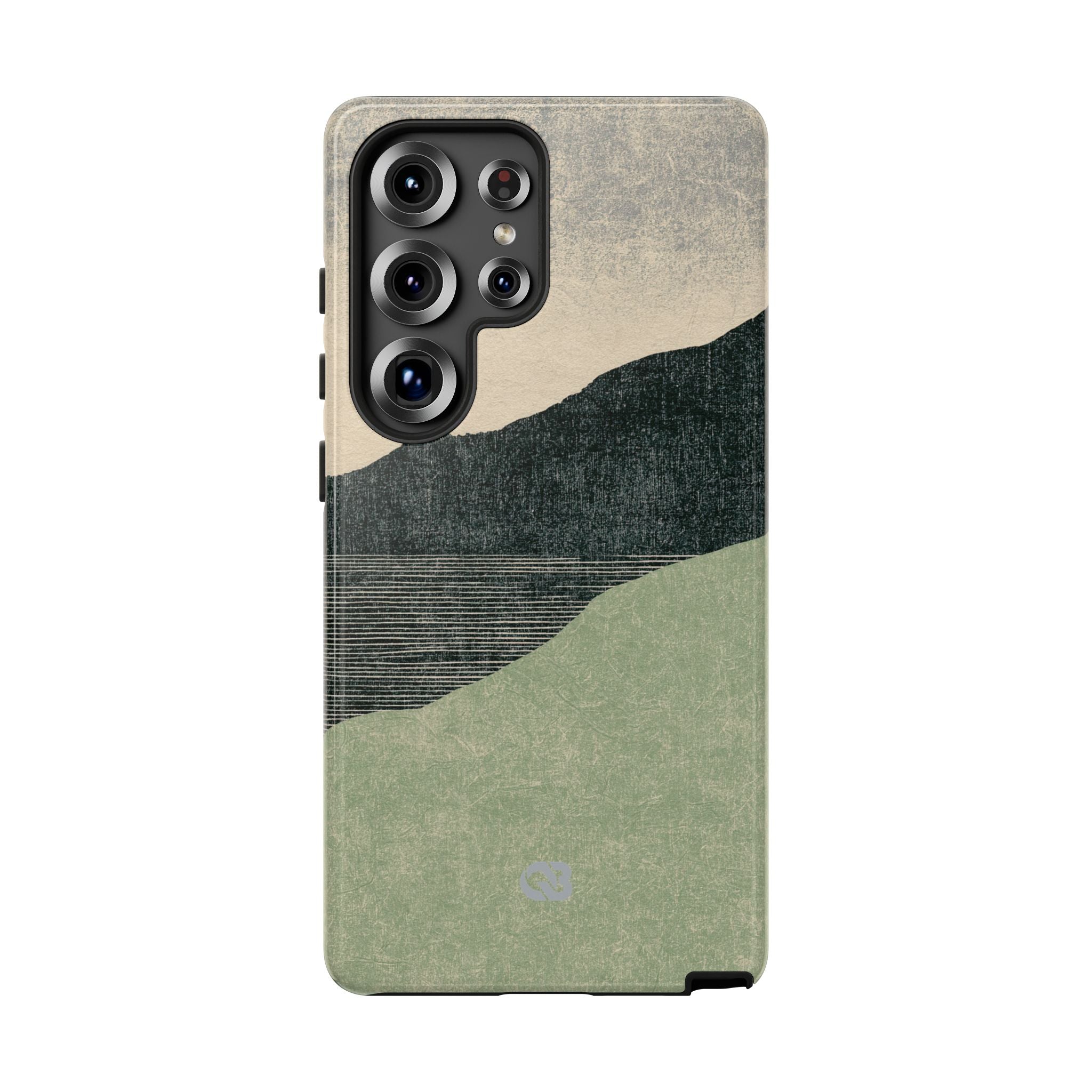 Green Tough Phone Case for Samsung - Moss Ridge Grain