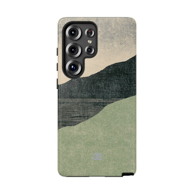 Green Tough Phone Case for Samsung - Moss Ridge Grain