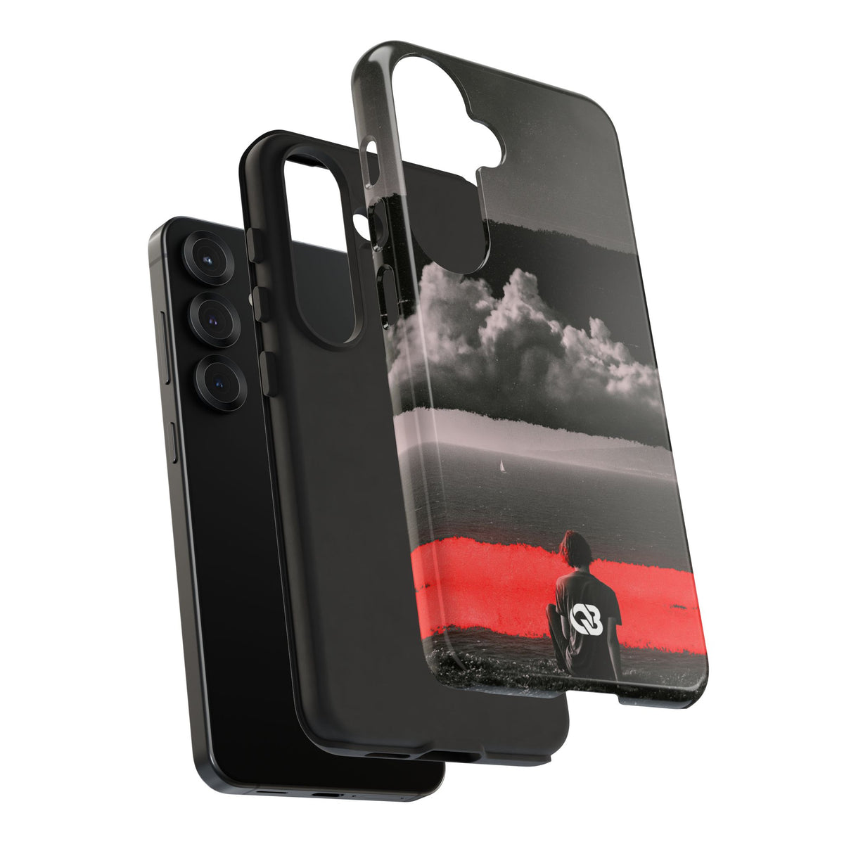 Crimson Horizon · Tough Phone Case for Samsung · Black