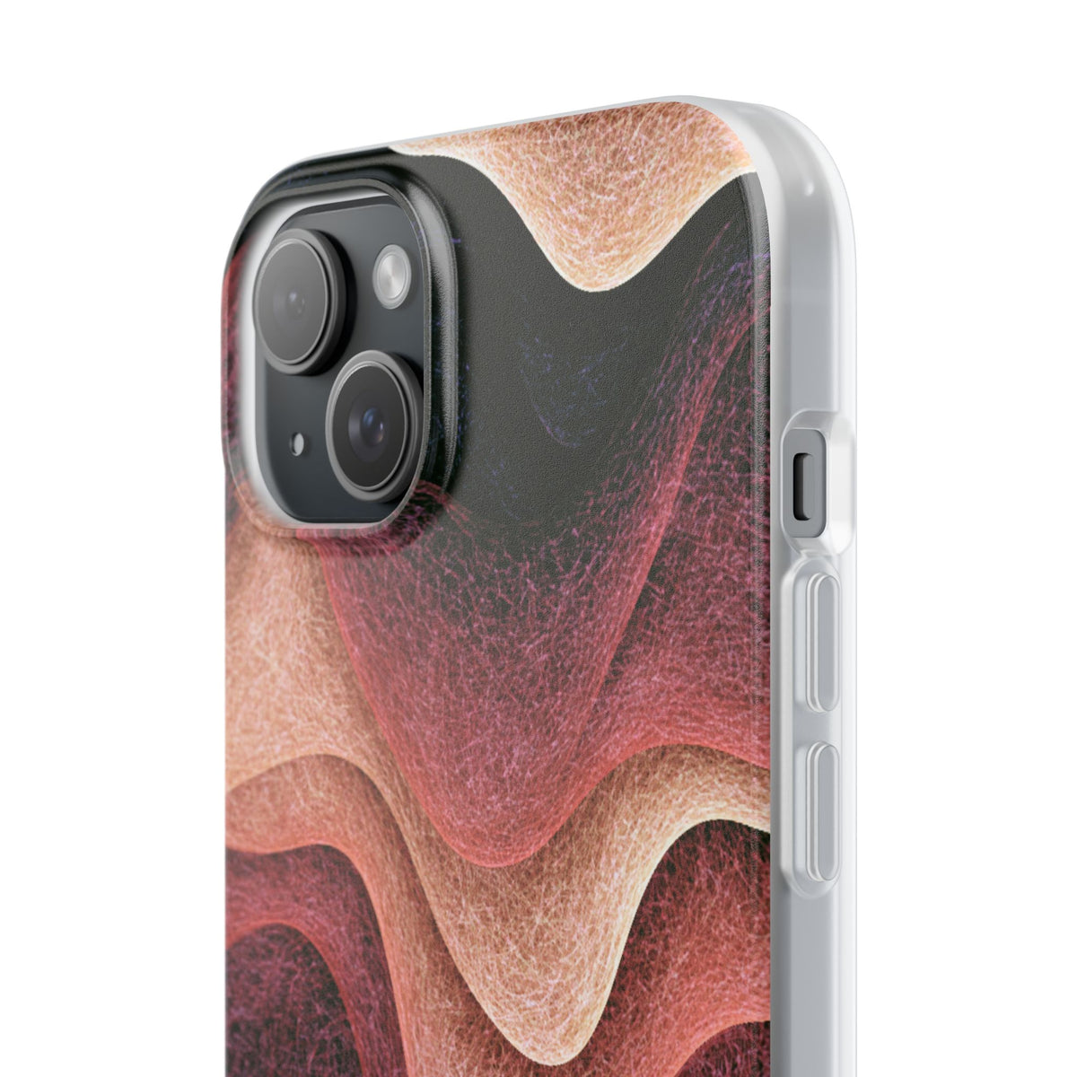 Rose Contour Waves · Lite Phone Case for iPhone ·  Pink