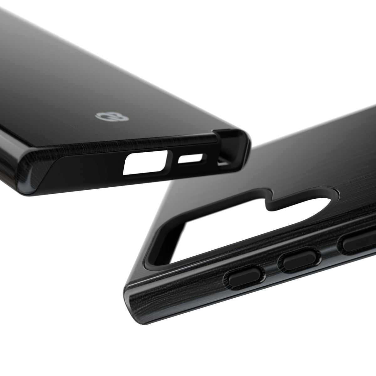Obsidian Brushed Steel · Tough Phone Case for Samsung · Black