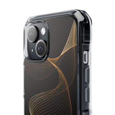 Gold Impact MagSafe Phone Case for iPhone - Burnished Bronze Helix