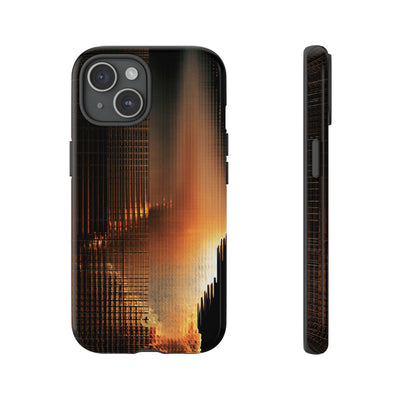 Luminous Grid · Tough Phone Case for iPhone · Black