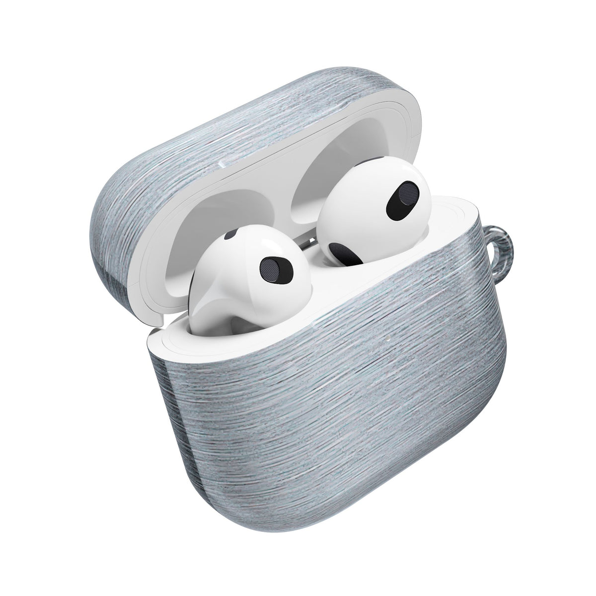 Brushed Aluminum · Hard Case for AirPods & AirPods Pro · Silver