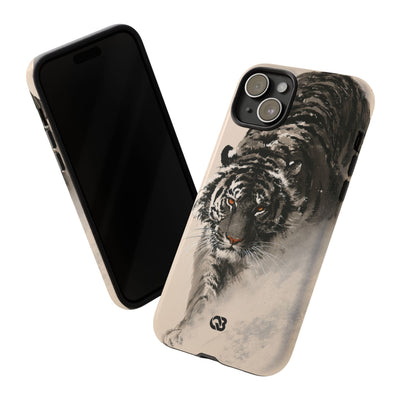 Ink Wash Tiger · Tough Phone Case for iPhone · Beige