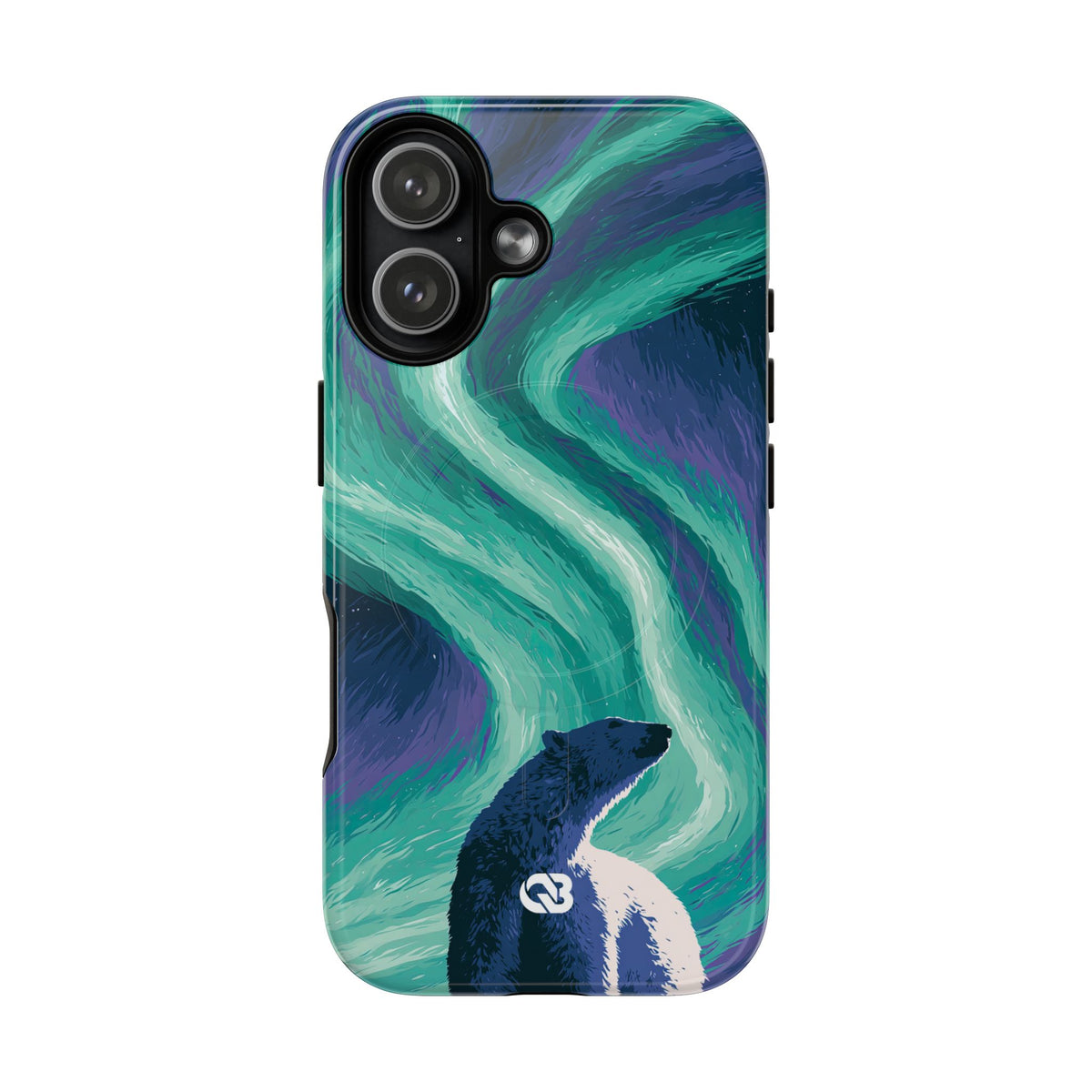 Arctic Aurora Bear · Tough 2.0 Magnetic Phone Case for iPhone · Teal