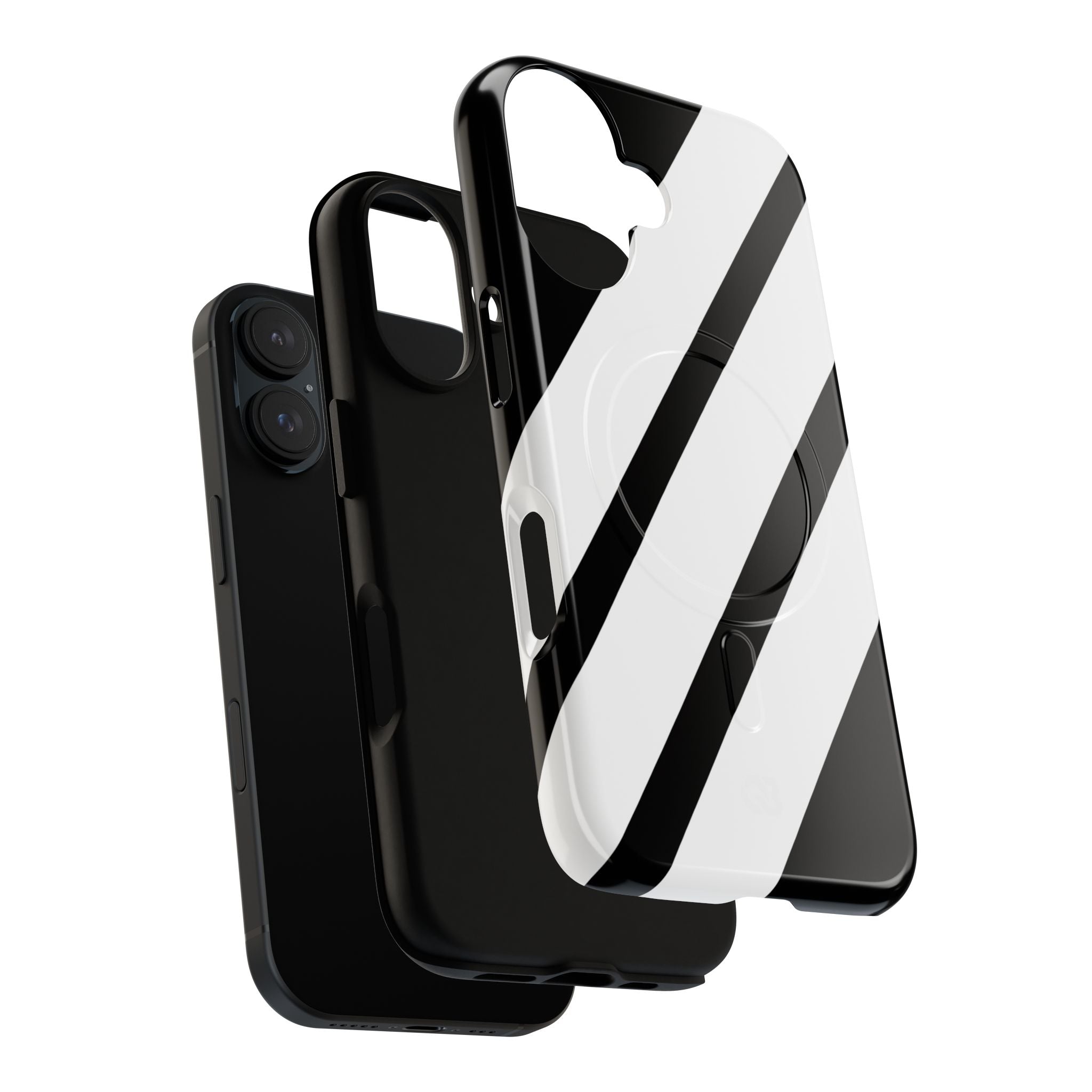 Obsidian White Bars · Tough+ Phone Case for iPhone · Magsafe