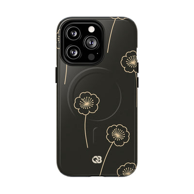 Nocturne Bloom Contours · Tough 2.0 Magnetic Phone Case for iPhone · Black