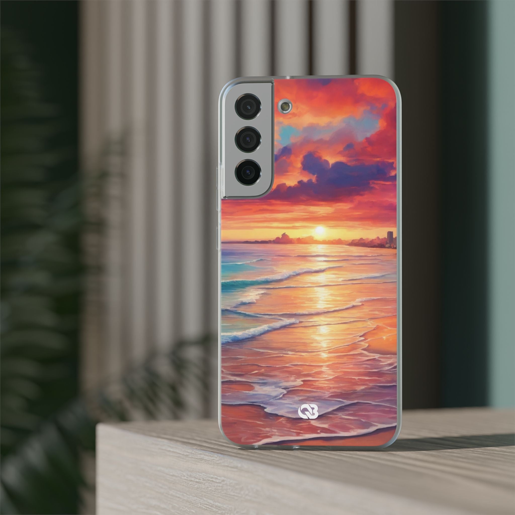 Crimson Shore Horizon · Soft Handyhülle für Samsung