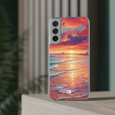 Crimson Shore Horizon · Soft Handyhülle für Samsung