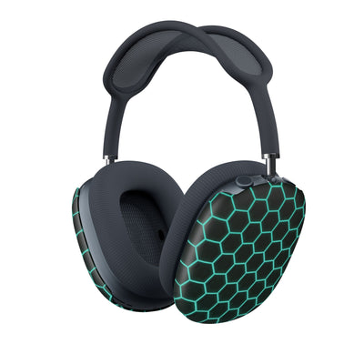 Neon Hex Spectrum · Hard Case for AirPods Max · Teal
