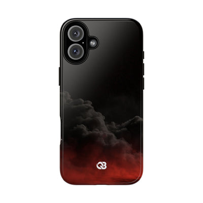 Crimson Fog Void · Tough Phone Case for iPhone · Black