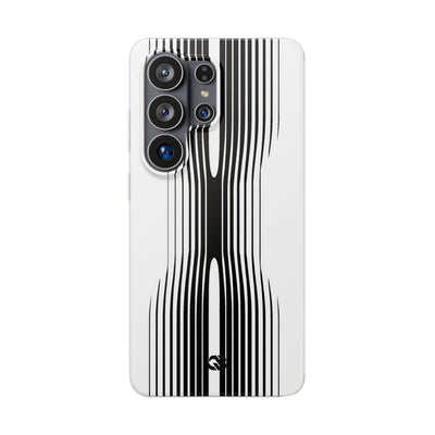 White Lite Phone Case for Samsung - Kinetic Mono Distortion