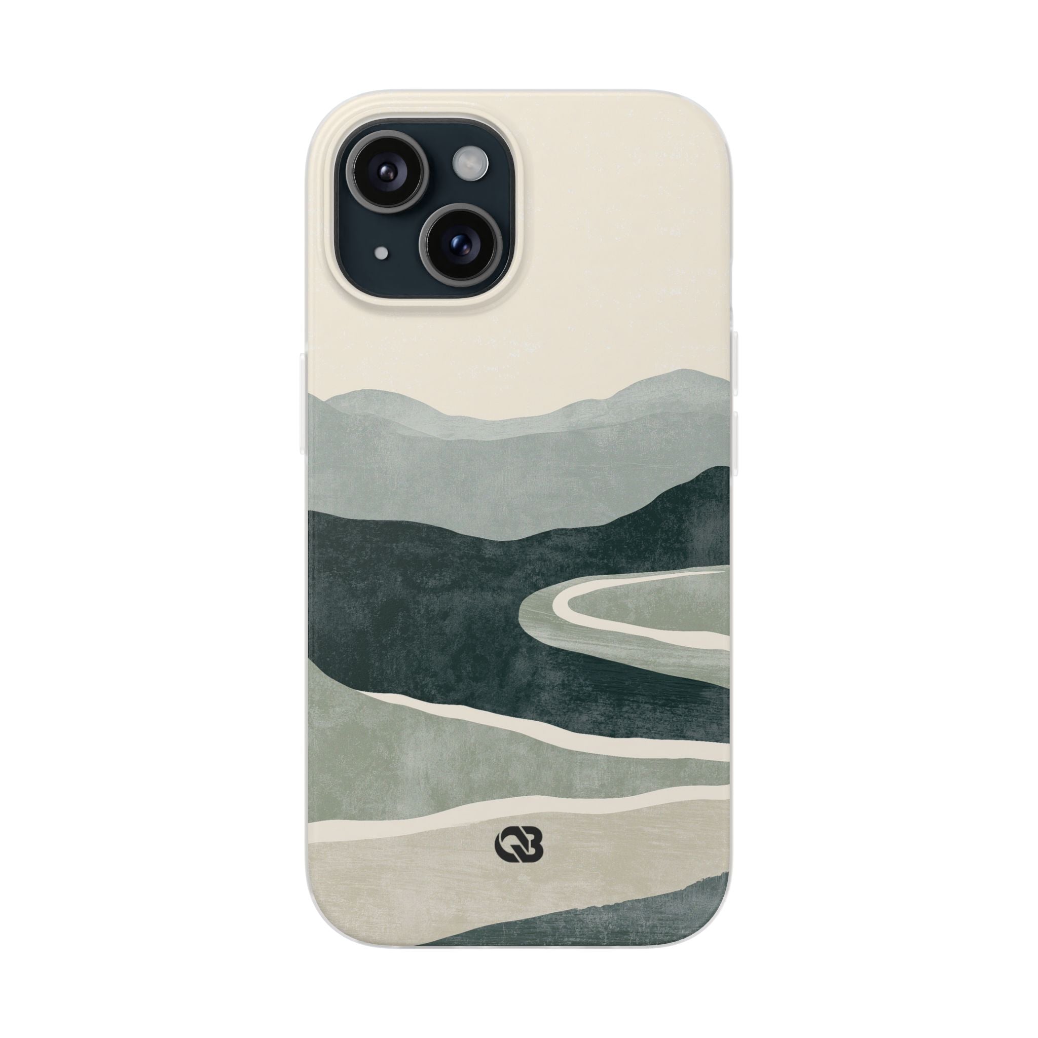 Green Lite Phone Case for iPhone - Misty Sage Valley